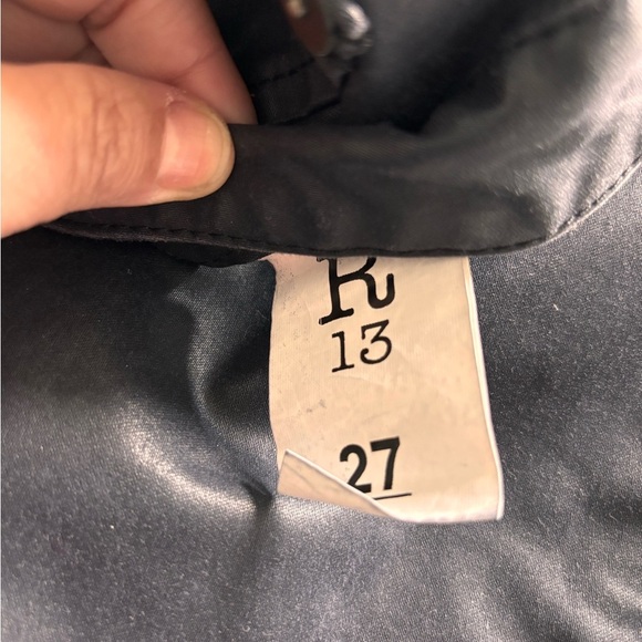 R13 Black Coated Skinny Jeans Made in Italy - Picture 5 of 12